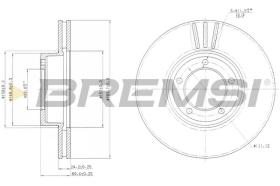 BREMSI CD6164V - DISCOS DE FRENO JAGUAR, DAIMLER