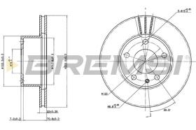 BREMSI CD6166V - DISCOS DE FRENO BMW