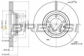 BREMSI CD6168V - DISCOS DE FRENO ALFA ROMEO, VOLVO