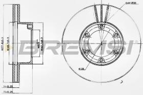 BREMSI CD6172V - DISCOS DE FRENO RENAULT