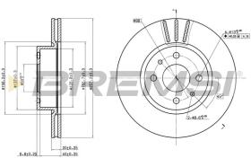 BREMSI CD6176V - DISCOS DE FRENO FIAT, ALFA ROMEO, LANCIA