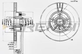 BREMSI CD6177V - DISCOS DE FRENO VOLVO