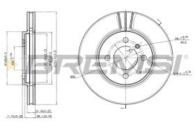 BREMSI CD6182V - DISCOS DE FRENO BMW, ALPINA