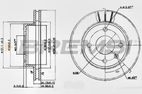 BREMSI CD6183V - DISCOS DE FRENO FORD, PANTHER