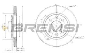 BREMSI CD6186V - DISCOS DE FRENO RENAULT