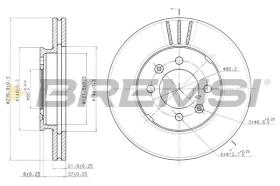 BREMSI CD6189V - DISCOS DE FRENO MG, AUSTIN, ROVER, RELIANT