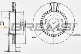 BREMSI CD6190V - DISCOS DE FRENO AUDI, MG