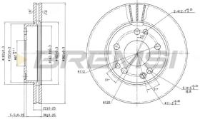 BREMSI CD6191V - DISCOS DE FRENO MERCEDES-BENZ