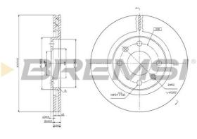 BREMSI CD6192V - DISCOS DE FRENO PEUGEOT, CITROEN, TOYOTA