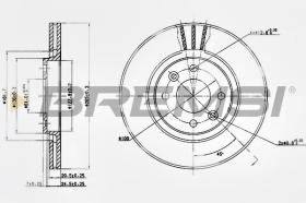 BREMSI CD6199V - DISCOS DE FRENO RENAULT