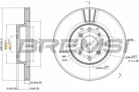 BREMSI CD6201V - DISCOS DE FRENO ROVER