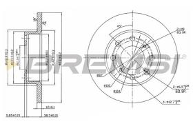 BREMSI CD6203S - DISCOS DE FRENO ROVER, HONDA