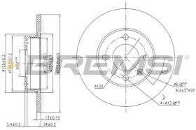 BREMSI CD6205S - DISCOS DE FRENO VW, SEAT