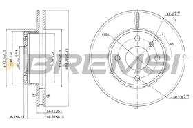 BREMSI CD6209V - DISCOS DE FRENO FORD, PANTHER