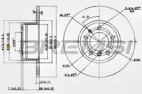 BREMSI CD6210S - DISCOS DE FRENO BMW