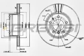 BREMSI CD6211V - DISCOS DE FRENO BMW, ROVER