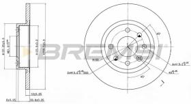 BREMSI CD6213S - DISCOS DE FRENO VOLVO