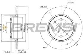 BREMSI CD6215S - DISCOS DE FRENO MOSKVICH, LADA, ZAZ