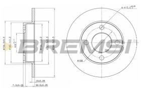 BREMSI CD6216S - DISCOS DE FRENO AUDI