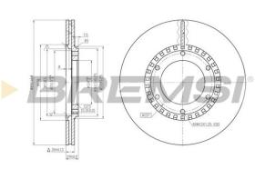 BREMSI CD6218V - DISCOS DE FRENO NISSAN