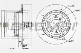 BREMSI CD6221S - DISCOS DE FRENO BMW