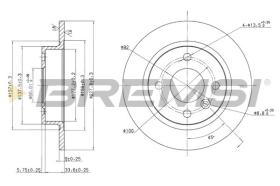 BREMSI CD6226S - DISCOS DE FRENO VOLVO