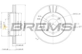 BREMSI CD6234V - DISCOS DE FRENO NISSAN