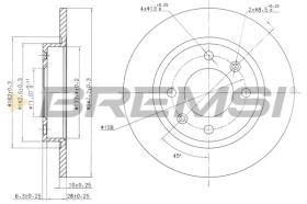 BREMSI CD6238S - DISCOS DE FRENO PEUGEOT