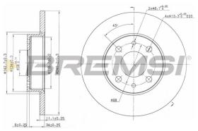 BREMSI CD6240S - DISCOS DE FRENO ALFA ROMEO