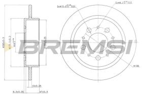 BREMSI CD6241S - DISCOS DE FRENO VOLVO