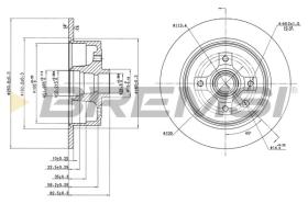 BREMSI CD6242S - DISCOS DE FRENO OPEL, VAUXHALL