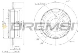 BREMSI CD6245S - DISCOS DE FRENO PEUGEOT