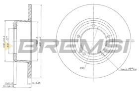 BREMSI CD6246S - DISCOS DE FRENO LAND ROVER