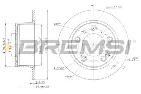 BREMSI CD6247S - DISCOS DE FRENO CITROEN