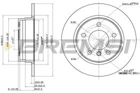 BREMSI CD6249S - DISCOS DE FRENO BMW, HYUNDAI