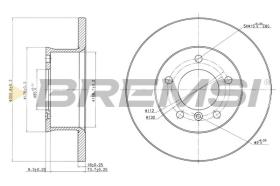 BREMSI CD6250S - DISCOS DE FRENO MERCEDES-BENZ, PUCH