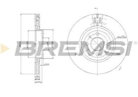 BREMSI CD6252V - DISCOS DE FRENO FIAT, ALFA ROMEO, LANCIA