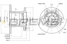 BREMSI CD6254S - DISCOS DE FRENO IVECO