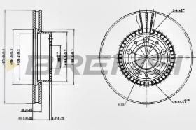 BREMSI CD6255V - DISCOS DE FRENO VOLVO