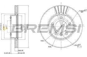 BREMSI CD6258V - DISCOS DE FRENO BMW, ALPINA