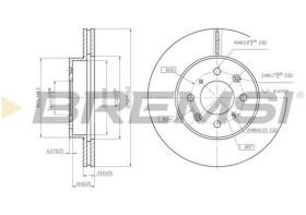 BREMSI CD6261V - DISCOS DE FRENO HONDA, ROVER