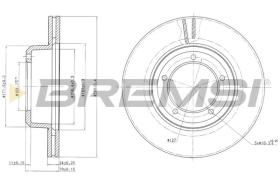 BREMSI CD6262V - DISCOS DE FRENO LAND ROVER