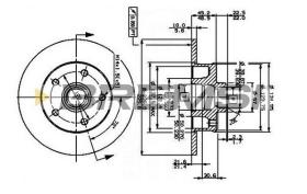 BREMSI CD6266S - DISCOS DE FRENO VW, SEAT