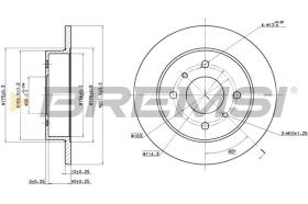 BREMSI CD6267S - DISCOS DE FRENO NISSAN