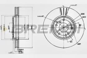 BREMSI CD6268V - DISCOS DE FRENO MERCEDES-BENZ