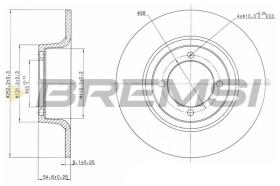 BREMSI CD6274S - DISCOS DE FRENO SKODA