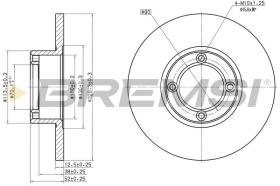 BREMSI CD6278S - DISCOS DE FRENO SUBARU