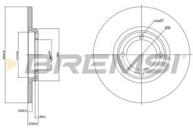 BREMSI CD6280S - DISCOS DE FRENO MITSUBISHI