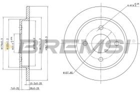 BREMSI CD6281S - DISCOS DE FRENO FORD, PANTHER, TVR