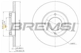 BREMSI CD6282S - DISCOS DE FRENO MG, AUSTIN, ROVER